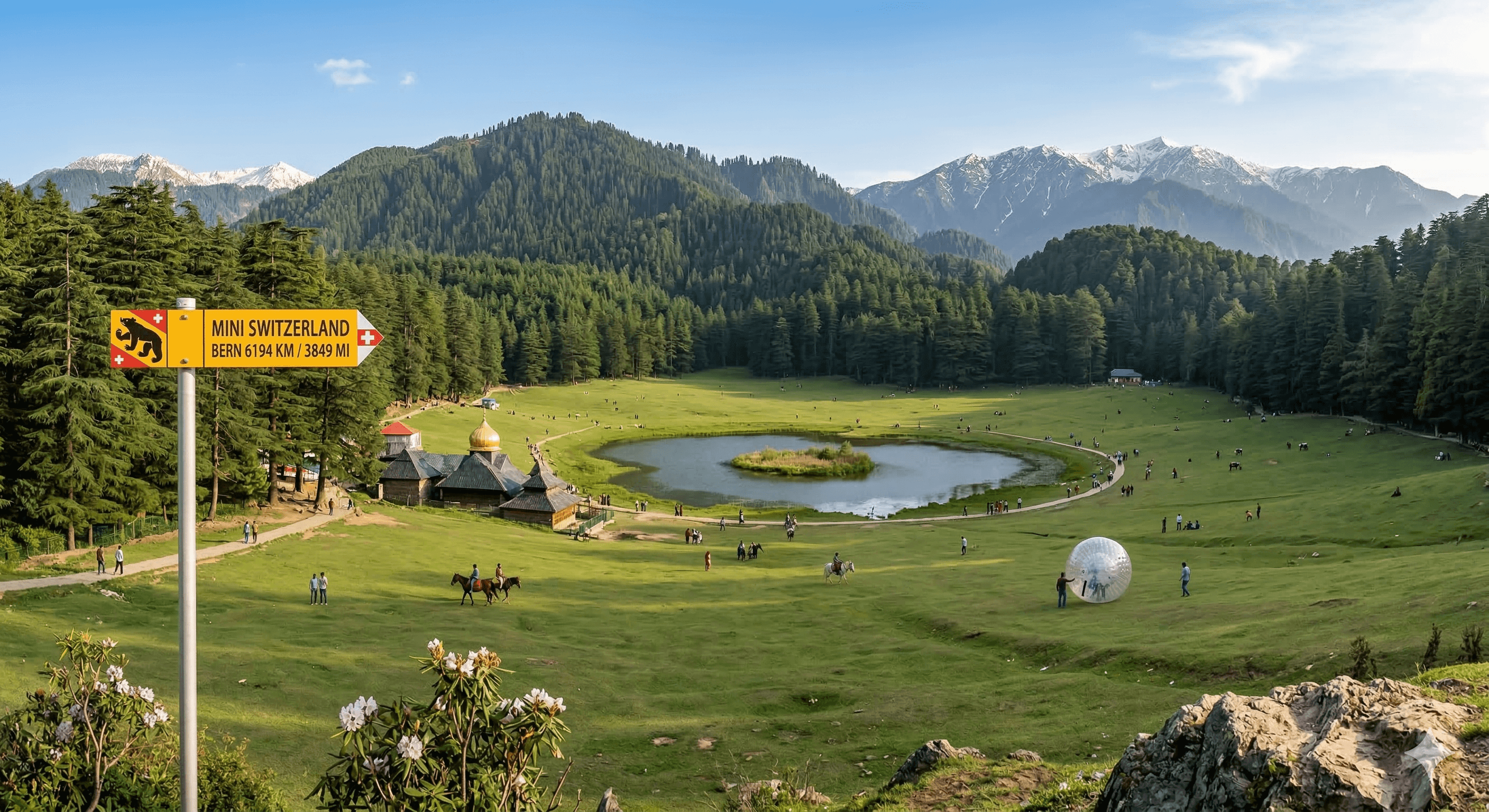 Mountain valley landscape