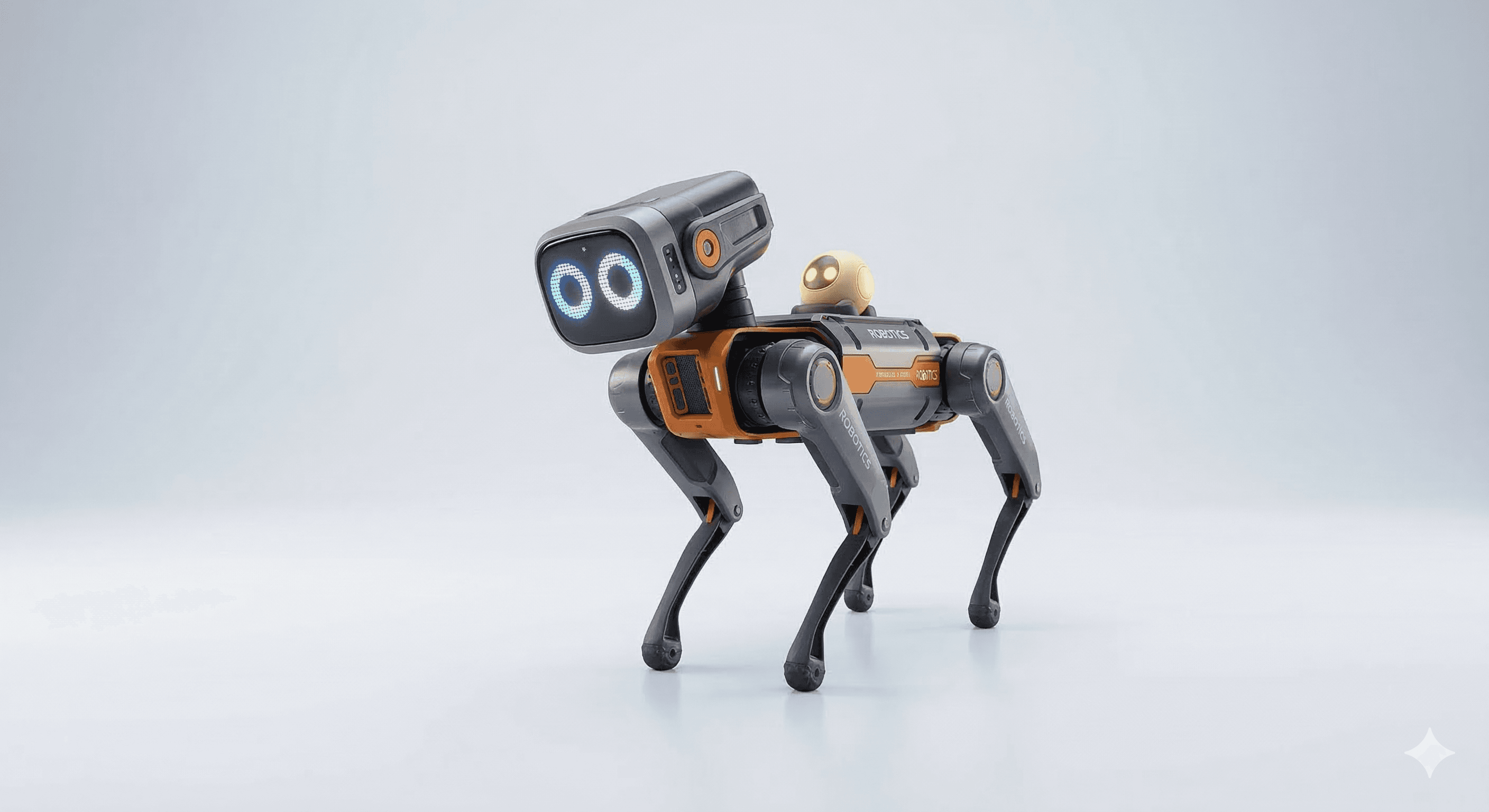 Robotic dog demo at a tech event