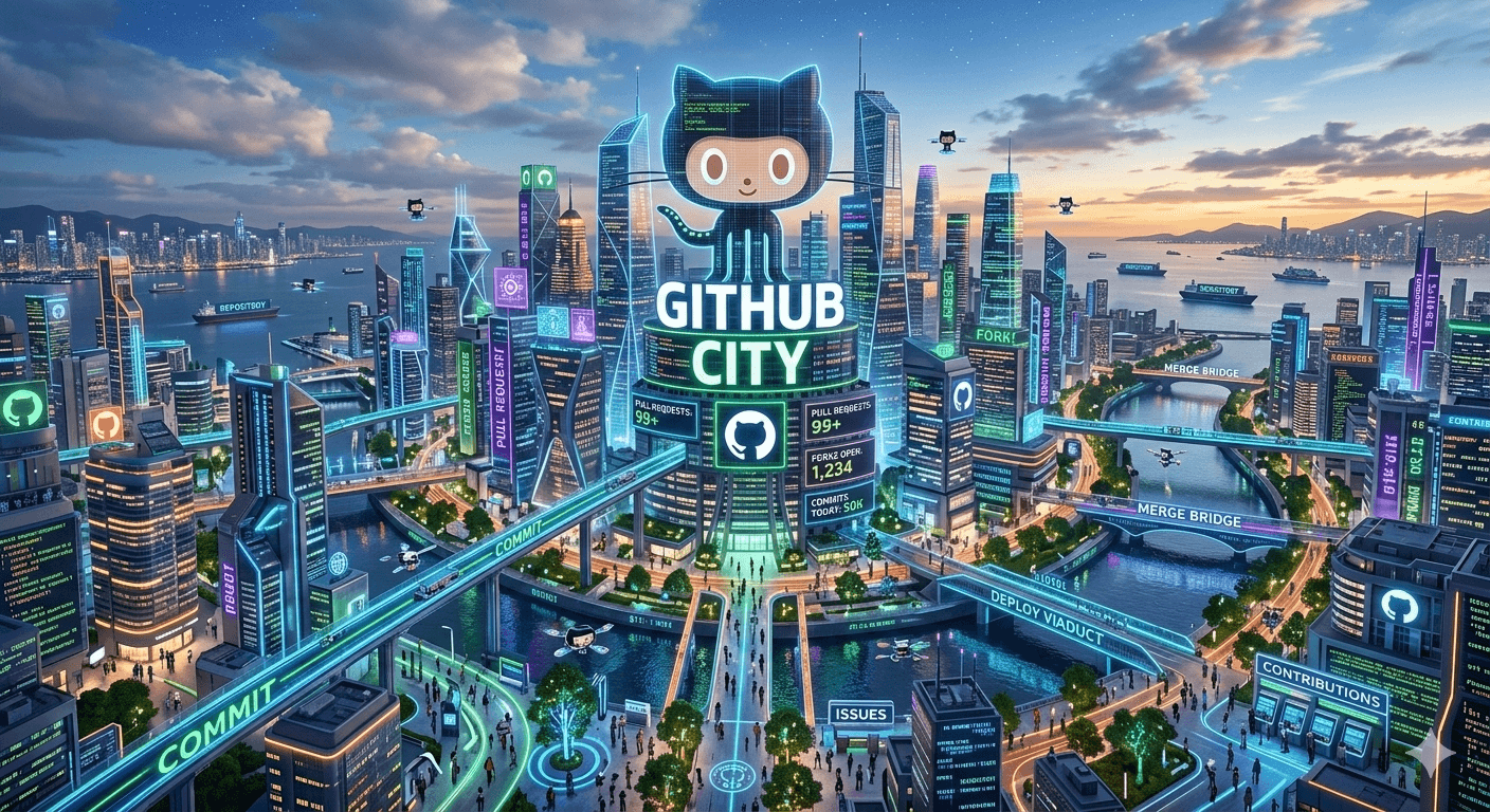 The Git City learning app story cover image